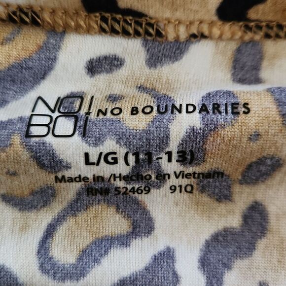 5/$15 No Boundaries animal leopard print juniors large (11-13) blouse - Picture 4 of 4